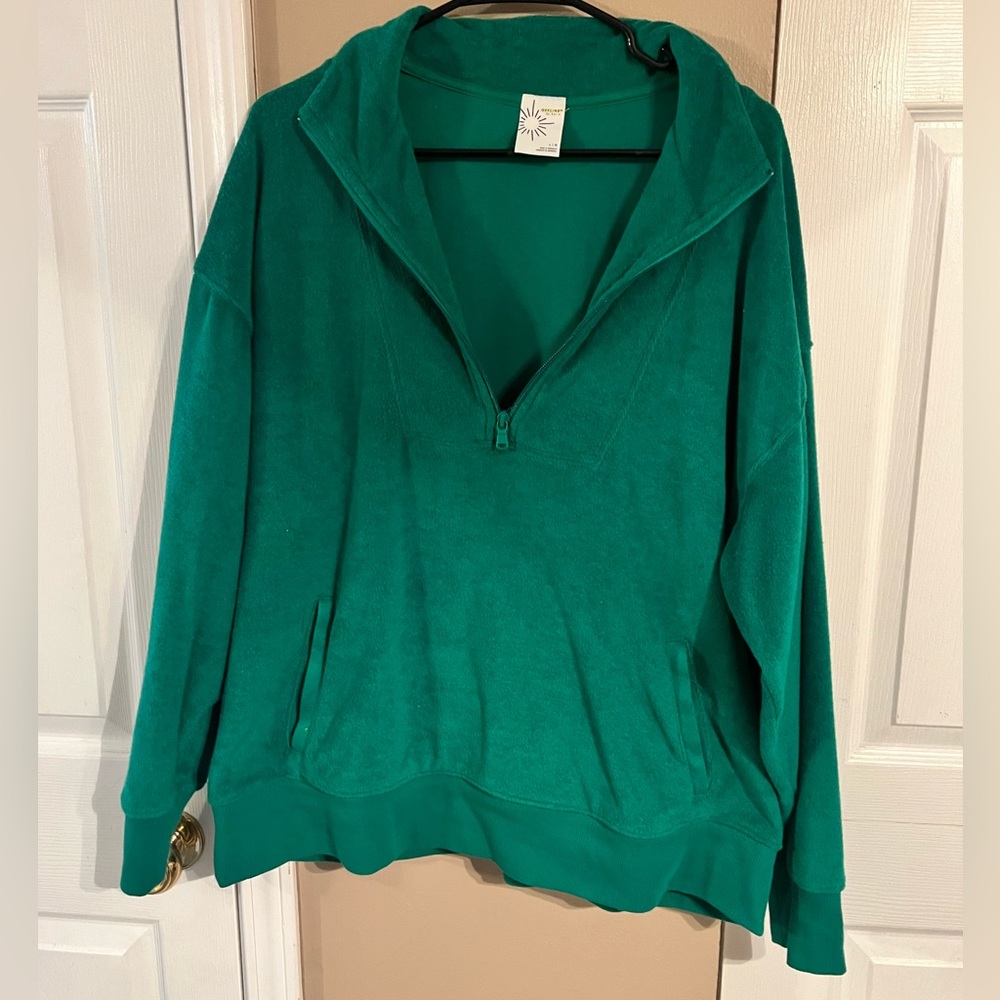 OFFLINE Aerie Terry Half Zip